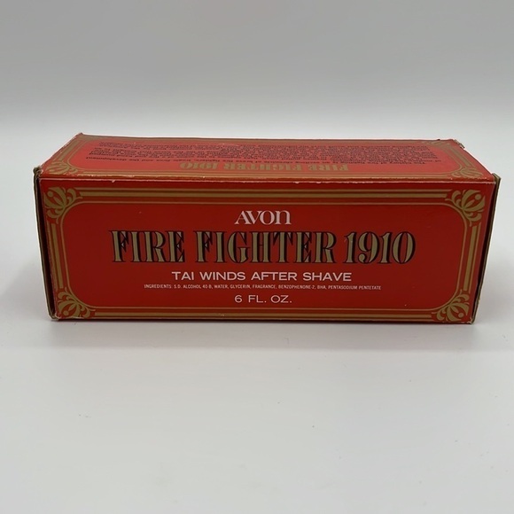 AVON FIRE FIGHTER 1910 TAI WINDS AFTER SHAVE 6 Oz VINTAGE - Picture 3 of 12